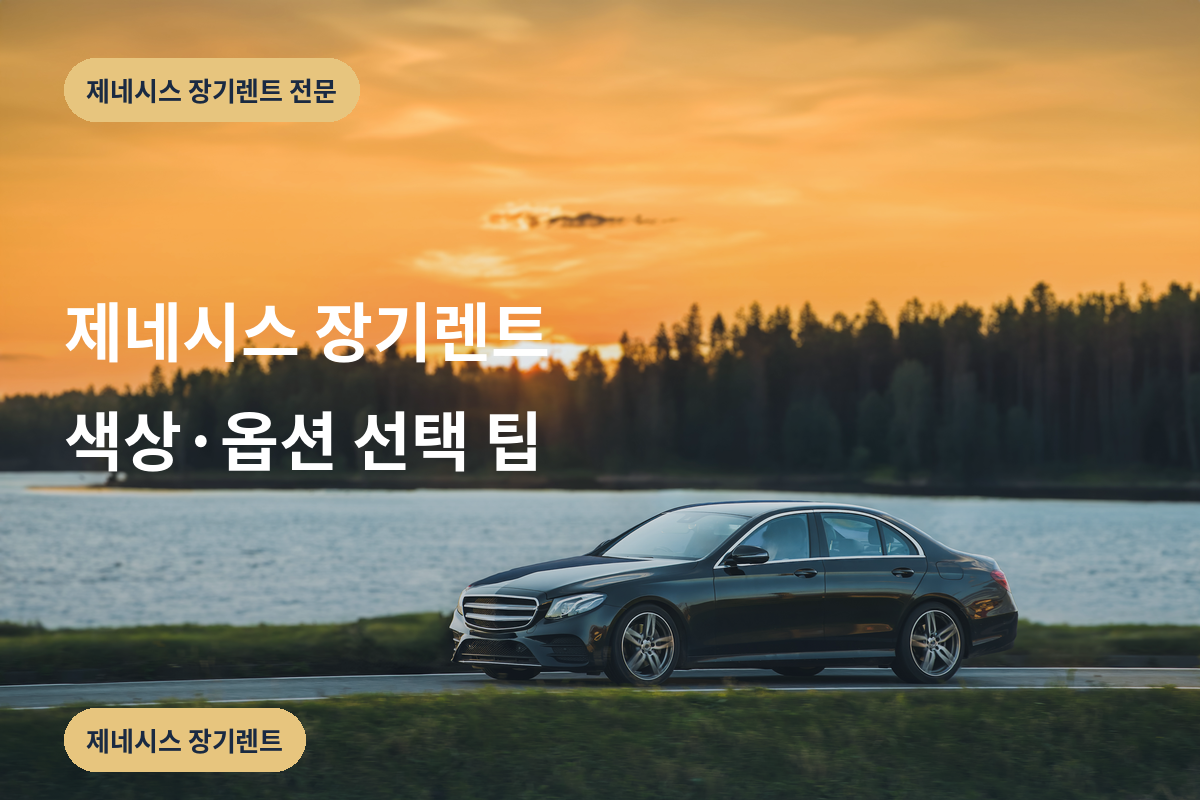 제네시스 장기렌트 색상·옵션 선택 팁